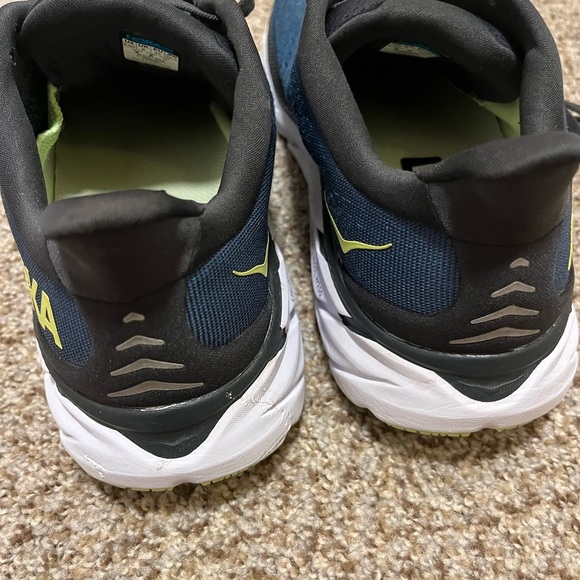 Hoka Men's Blue Coral and Black Athletic Shoes - Picture 11 of 15